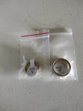 Anillo de compromiso dorado de lujo para pareja, joyería fina de estilo Simple a la moda, regalo de aniversario para hombre y mujer