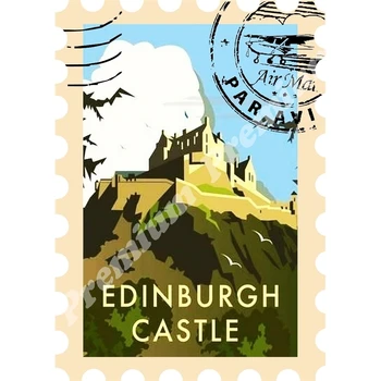 

Scotland souvenir magnet vintage tourist poster