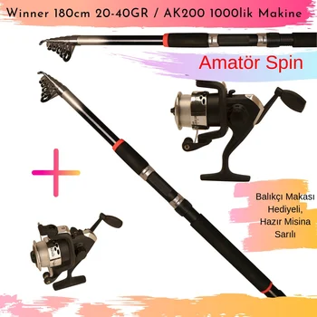 

AK200 - Winner 180cm 20-40G Ready Amateur Spin Set