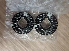 Placa LED IR de 90 grados para cámaras de vigilancia, accesorios de CCTV, luz infrarroja, 24 granos, visión nocturna, diámetro de 44mm