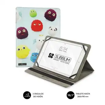 

Universal case subblim trendy furry for tablet up to 10.1 '/25.6cm-outer simile fur-inner flocking-Clasp