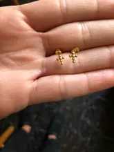 Pendientes de tuerca con diseño cruzado para mujer, de plata de ley brillante, con diamantes de imitación, joyería de boda A30