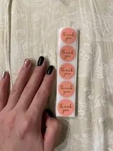 Papel de etiqueta bonito rosa/cada pegatina sellada, paquete de decoración de regalo de Navidad