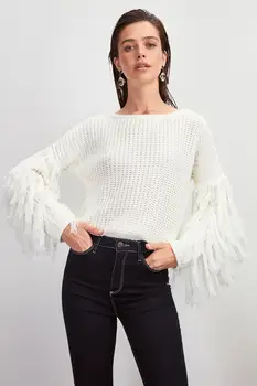 

Trendyol Tassels Knitwear Sweater TWOAW20KZ1056