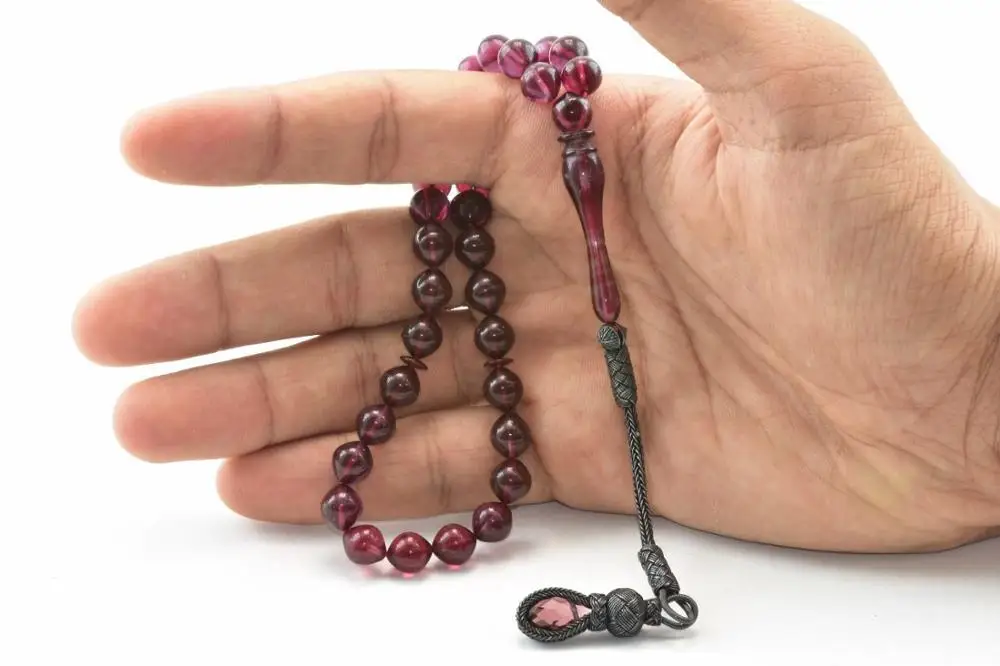 Islam Tespih Muslim Rosary Beads 33 Prayer Rosary   for Men Bracelet For Men Accessories  amber stone Handmade Made in turkey silver tasseled fire amber tasbih rosary is the most beautiful and original access very special 33 stone muslim islam worship