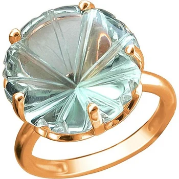 

Esthete flower ring with 1 pair of red gold