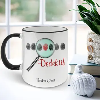

Personalized Professional Detective Black Mug Cup-001