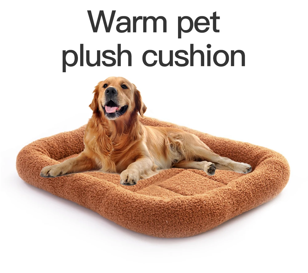 Large Dog Bolster Bed Mat Washable Crate Mattress Non Slip Pet Cushion