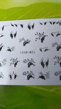 WUF 1pcs Hitoro Flower Nail Stickers Water Transfer Decals Decoration Dream Cather Cather