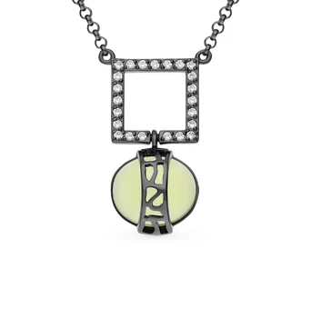 

Sunlight silver necklace with cubic zirconia and sieve