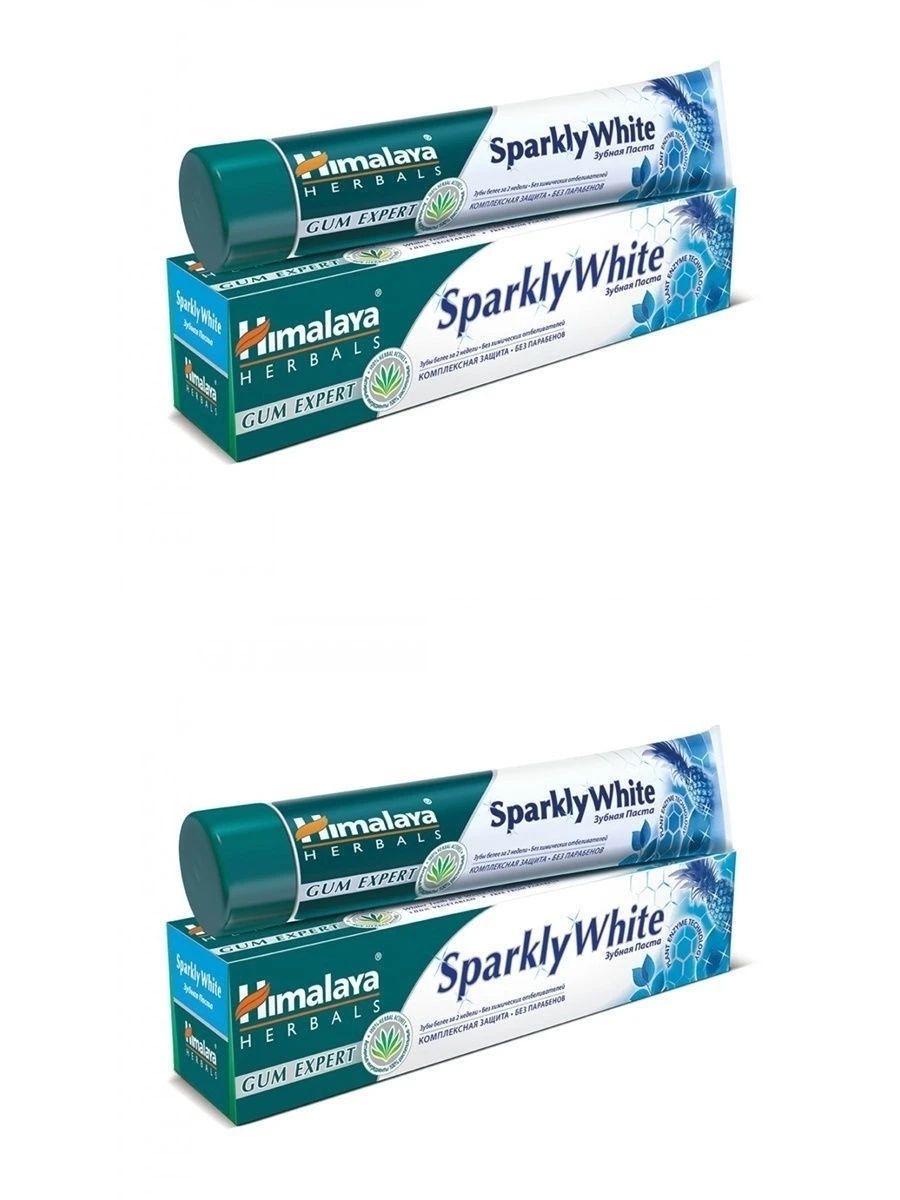 Himalaya Herbals/Зубная паста &quotSparkly White&quot Спаркли Уайт Гималаи Хербалс отбеливающая