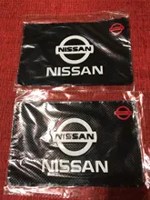 Almohadilla antideslizante con logotipo de coche, soporte para teléfono, estera antideslizante para Nissan Nismo x-trail Almera Qashqai Tiida Teana Juke Micra, 1 unidad
