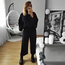 Oversized Sweater Pull-Jumpers Twist-Lantern-Sleeve Women Turtleneck High-Quality European