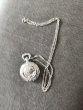 Reloj de bolsillo de cuarzo Vintage plata completa USSR con martillo hoz soviético para el Día de Rusia colgantes con collar de cadena reloj mujeres hombres regalo