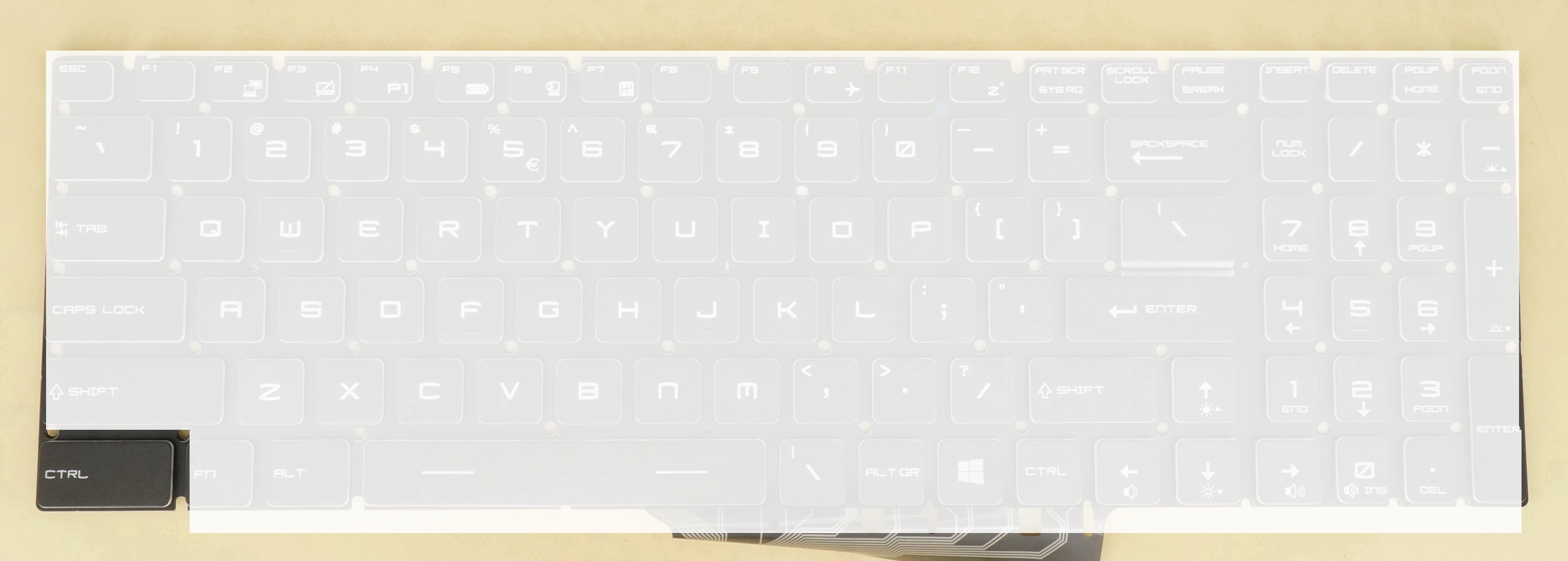 ノートパソコンのキーmsi MS-1771 MS-1772 MS-1773 MS-1775 MS-1776 MS 