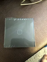 Minitiger-Interruptor de pared de lujo con Sensor táctil, interruptor estándar europeo y británico, de cristal gris claro, de 1/2/3 entradas y 1 vía CA 220