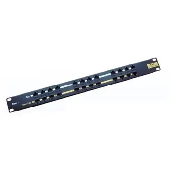 

I-PP 12-RU-POEA-12 ports passive POE patch panel with power supply