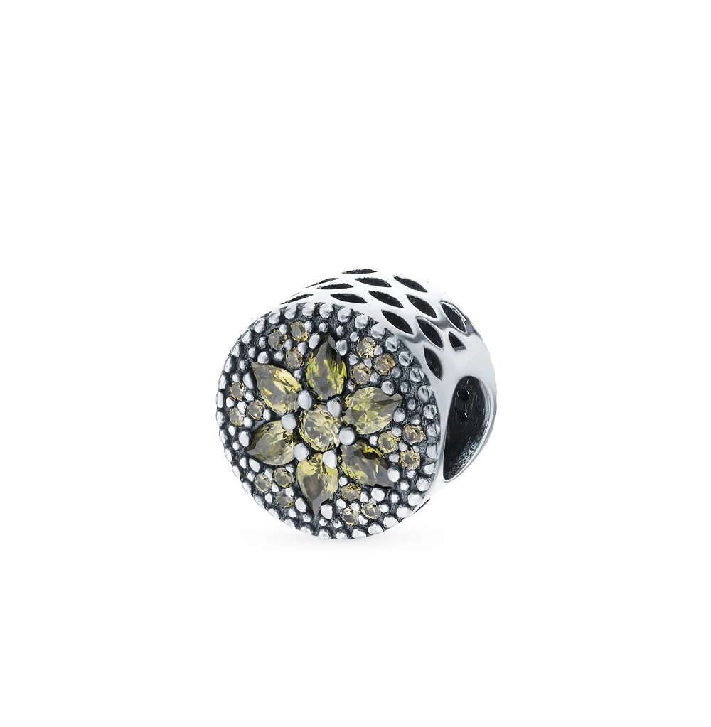 Серебряная подвеска с фианитами SUNLIGHT проба 925