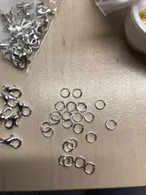 Conectores de gancho con cierre de langosta, 7 colores, 30 Uds., anillos de salto de círculo abierto, DIY, collar, pulsera, accesorios para hacer joyas, 100 Uds.