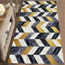 Else желтый серый геометрический мрамор скандинавский 3d принт нескользящие микрофибры Моющиеся бегуны Коврики для прихожей