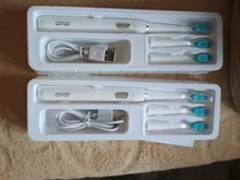 SEAGO-cepillo de dientes eléctrico recargable, compra uno y obtén uno gratis, 4 modos de viaje, con 3 cabezales, regalo