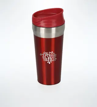 

Personalized Not Overturned Red Steel Thermos cup 500 ml