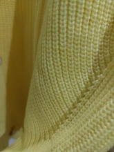 Kimono Cardigan Sweaters Lantern Berrygo V-Neck Knitted Female Women Sleeve-Button Streetwear