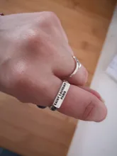 Anillos abiertos con letras de Metal para hombres y mujeres, joyería de fiesta, Punk, Vintage, Inglés