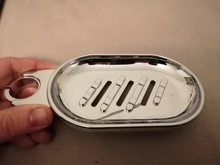 Jabonera de plástico ABS de 22mm, soporte para jabón, Barra de ducha cromada