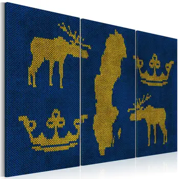 

Picture-The Kingdom of Sweden: Triptych-60x40 cm