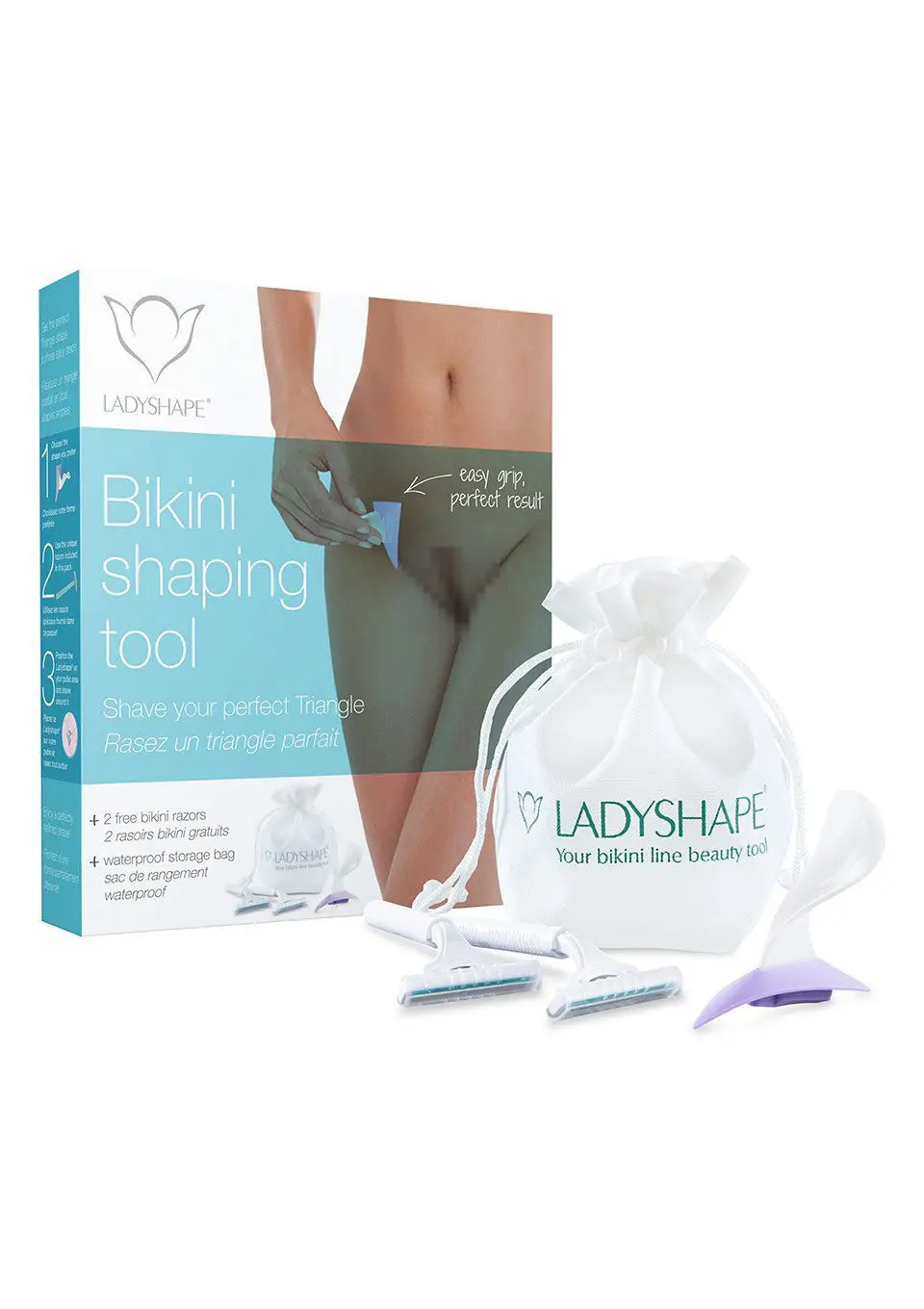 Neue Ladyshape Bikini Rasieren Set Brazilian Dreieck Herz Muster Frauen  Sicherheit Rasiermesser Gillette Venus Lift Dame|Höschen| - AliExpress