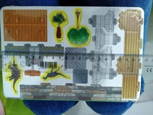 Rompecabezas 3D de Castillo de dibujos animados para niños, juguetes educativos de aprendizaje, regalo para chico