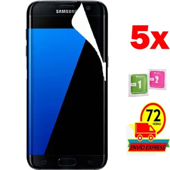 

5x Protector It is Screen Sheet Film for for Samsung GALAXY S7 EDGE (NO It is TEMPERED GLASS GLASS)
