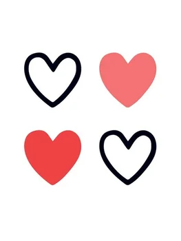 

Matching heart-20 cm x 10 cm-medium/large Rectangular