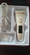 Afeitadora eléctrica indolora para mujer, recortadora de Bikini para todo el cuerpo, resistente al agua, con carga USB, pantalla LCD, uso húmedo y seco