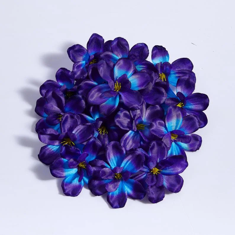 Orquídeas azules púrpuras artificiales, cabeza de flor, Cymbidiums,  orquídeas de galaxia híbrida para bodas, decoración del hogar, 50 Uds.| Flores artificiales y secas| - AliExpress