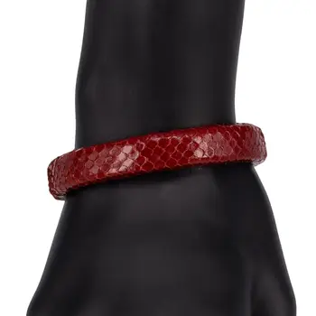 

Leather bracelet otokodesign 55420 (Brown, magnetic lock, genuine leather, python leather)