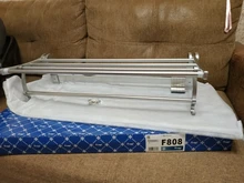 Hanger Towel-Rack Frap Silver Aluminum with Hooks F808 Wall-Mounted Surface-Towel Adjustable