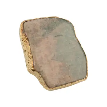 

Women's ring oversized natural stone (green) (54338)