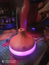 Oil-Diffuser Humidifier Usb Essential-Aroma Wood-Grain Ultrasonic Mist-Maker Led-Light