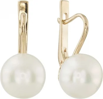 

Aloris earrings with 2 pearls in red gold