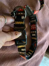 Collar de nailon personalizado para perros pequeños, medianos y grandes, con estampado colorido, correa para caminar