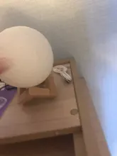 Night-Light Moon-Lamp Touch-Switch Bedroom-Decoration LED Birthday-Gift 3d-Print Rechargeable