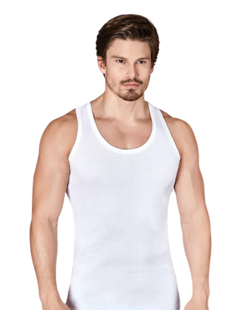 100% Cotton High Quality Men Undershirt Bottoming Shirt 1 Pack Casual Top Soft Breathable Slim Male Summer Wear