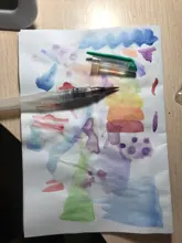 Pincel de pintura rellenable, 1/3/6 piezas, pincel de con depósito de agua para acuarela, lápiz de tinta para pinceles de acuarela suave para pintura, calligráfico, dibujo, suministros de arte
