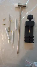 11 unids/set ver enlace para la banda hendidura Correa pulsera Extractor de pasadores de cadena regulador Kit de herramienta de la reparación para hombres reloj de las mujeres
