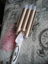 Utensilios de peluquería profesional, rizador de cerámica de triple barril de pelo eléctrico, ondulador de pelo, herramientas de estilismo