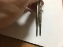 6 uds 0,7mm bolígrafo punto medio bolígrafo repuestos repuesto recambios para bolígrafos Parker La escuela suministros de papelería de oficina