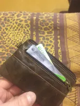 Coin Purse Zipper Wallet Vintage Genuine-Leather Card-Holder Retro Womens THINKTHENDO