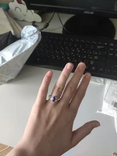 Anillo Vintage de cristal con lapislázuli azul, joyería para Cosplay, 1 unidad